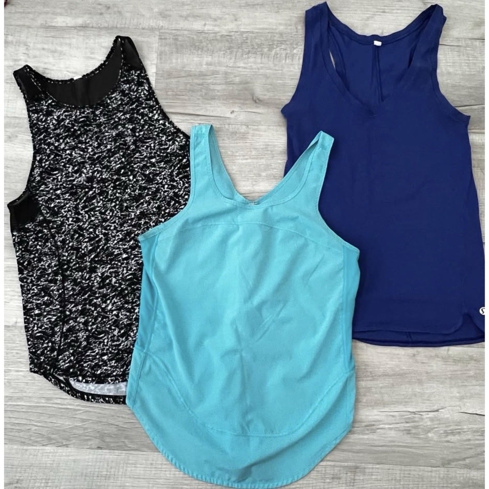 Lot Of 3 Lululemon Tanks Size 4-6